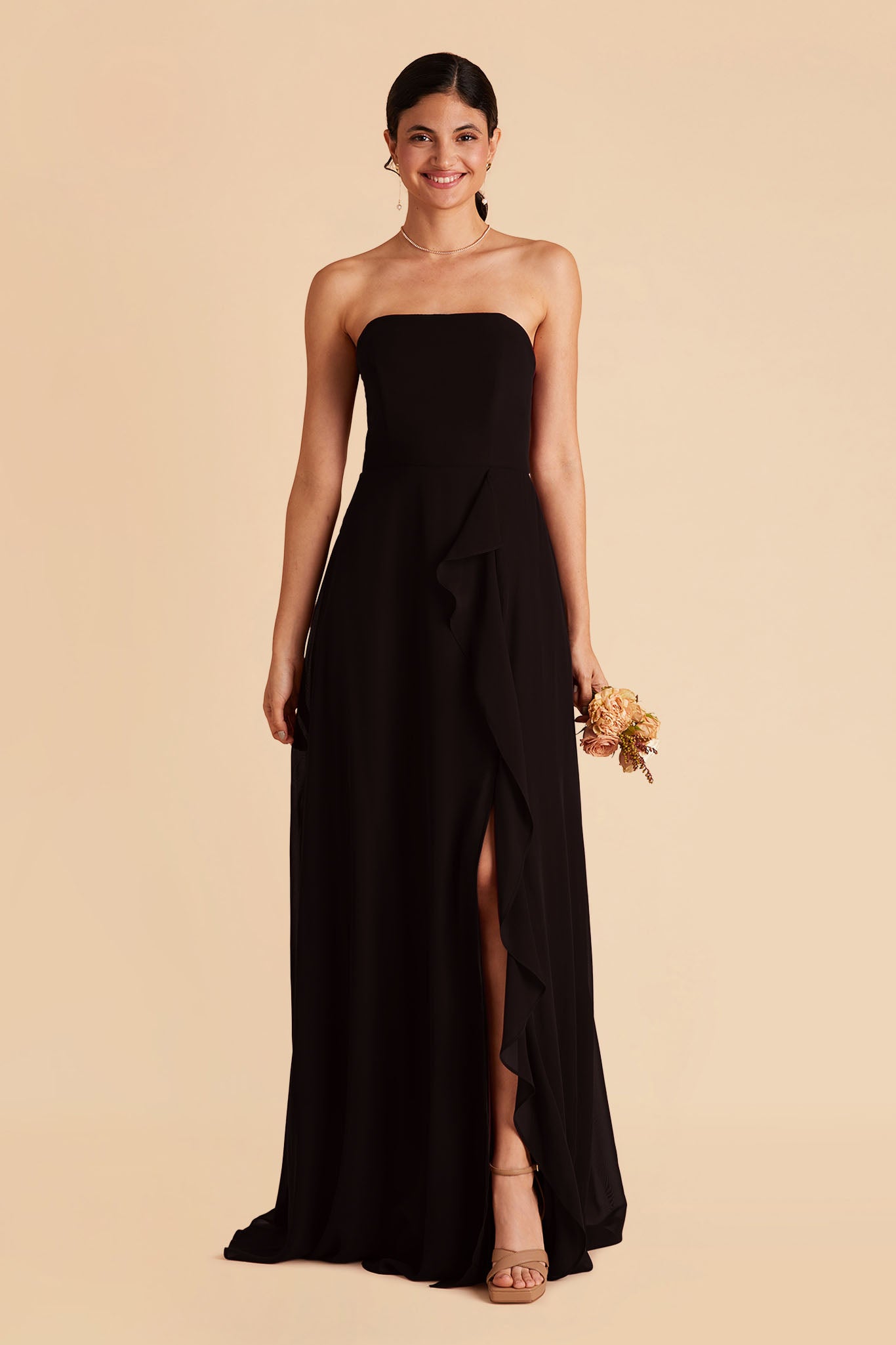 Convertible Chiffon Bridesmaid Dress with Removable Straps | Winnie