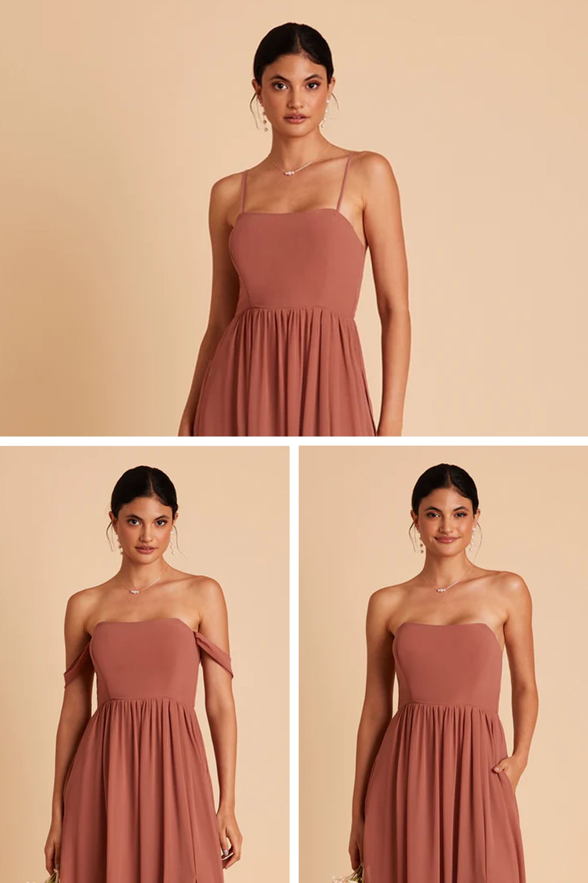 Convertible Dress with Structured Bodice - 3 Ways to Wear | August