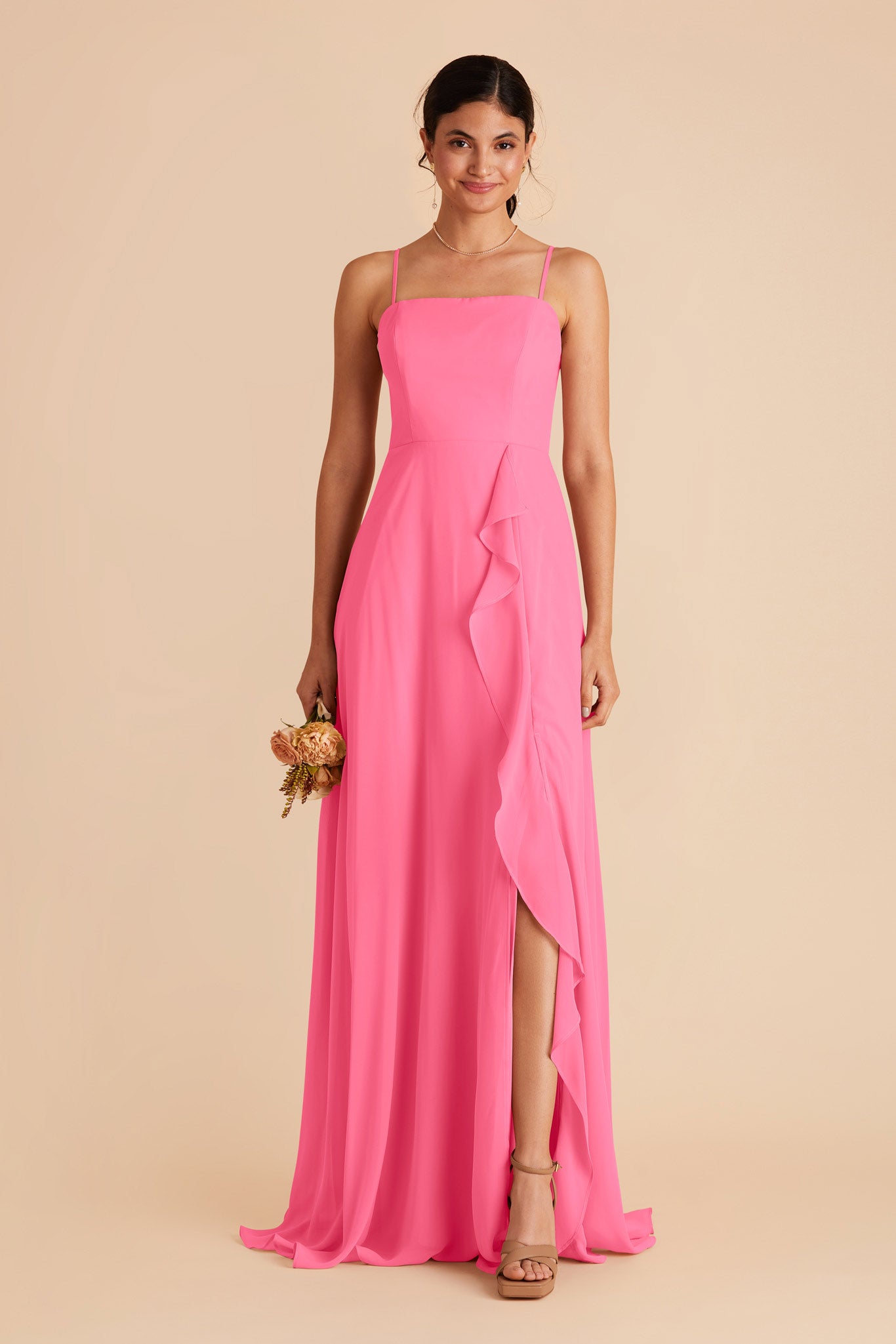 Convertible Chiffon Bridesmaid Dress with Removable Straps | Winnie