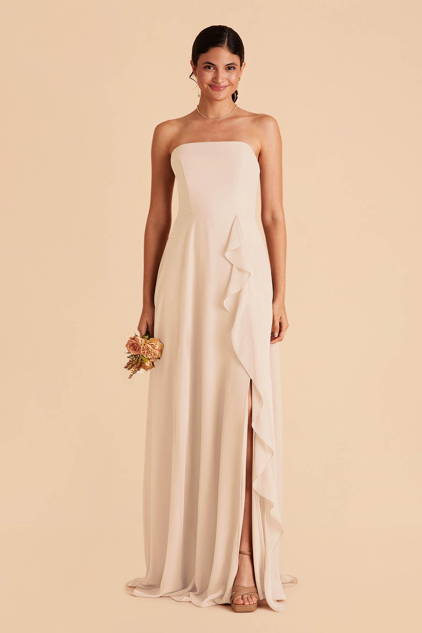 Convertible Chiffon Bridesmaid Dress with Removable Straps | Winnie