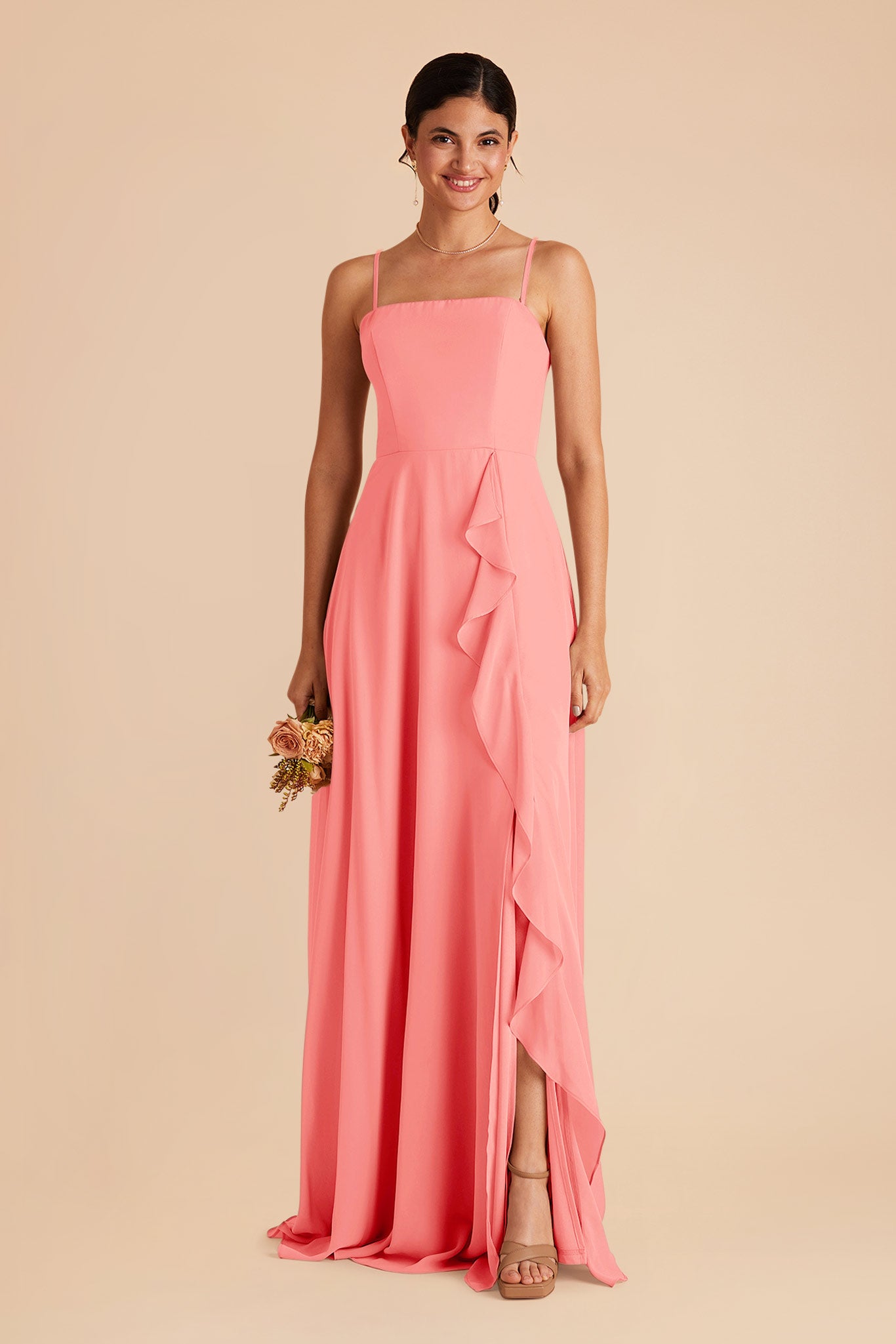 Convertible Chiffon Bridesmaid Dress with Removable Straps | Winnie