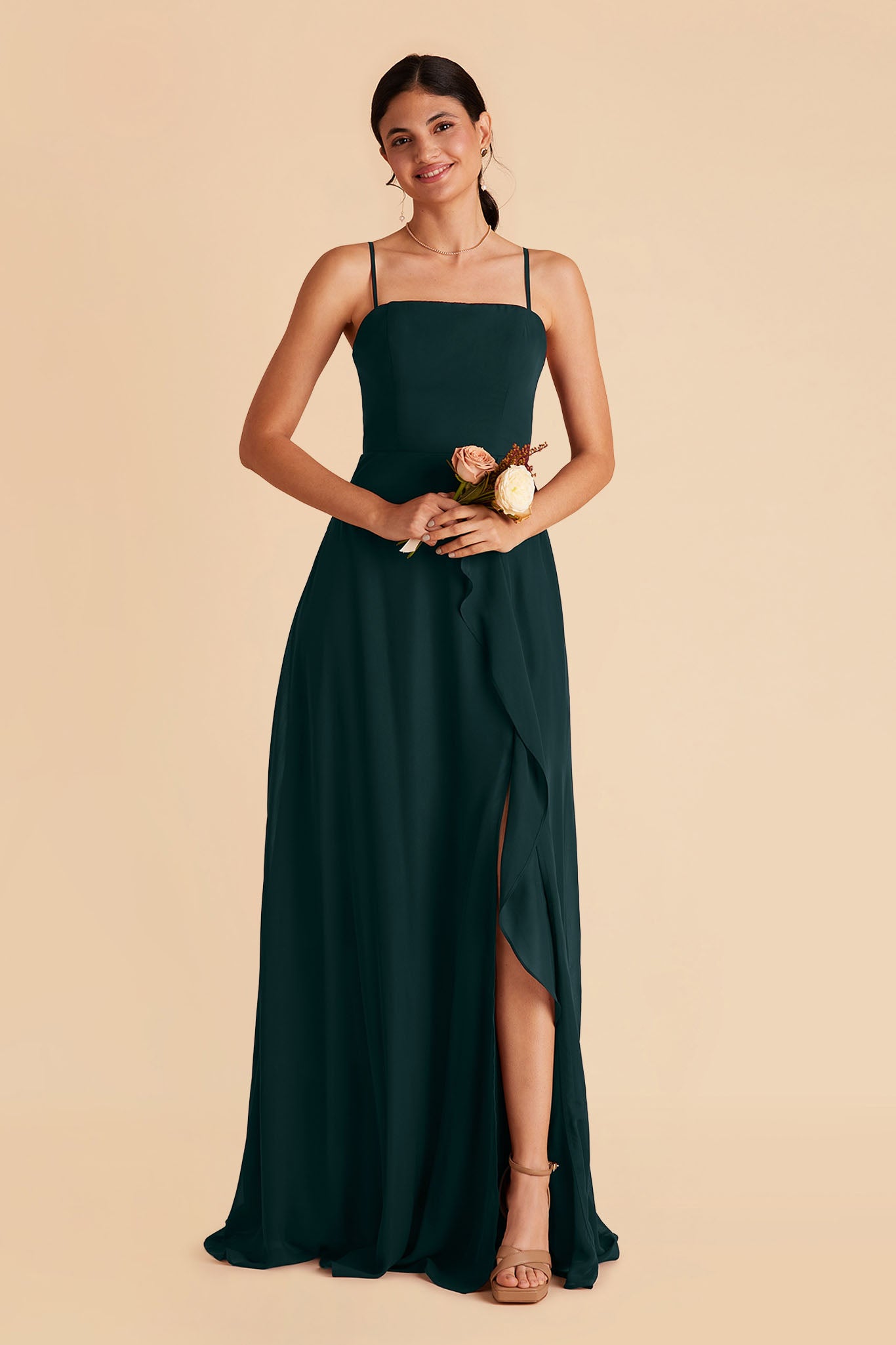 Convertible Chiffon Bridesmaid Dress with Ruffled Skirt | Winnie