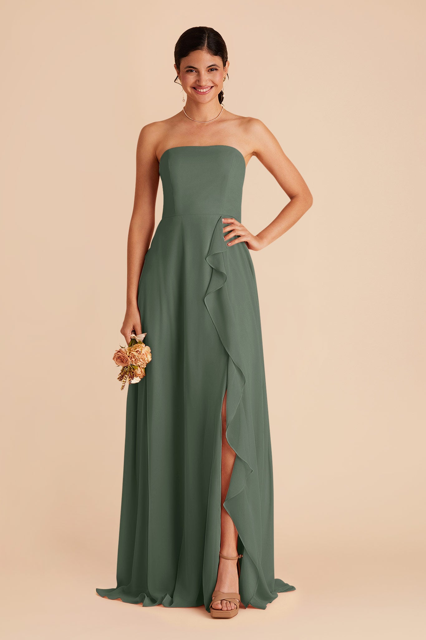 Convertible Chiffon Bridesmaid Dress with Removable Straps | Winnie