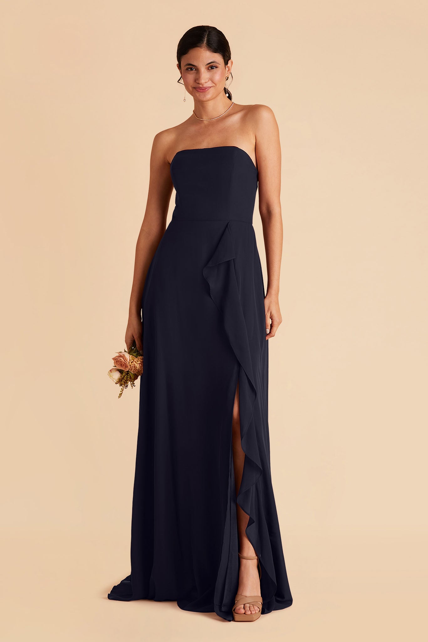 Convertible Chiffon Bridesmaid Dress with Removable Straps | Winnie