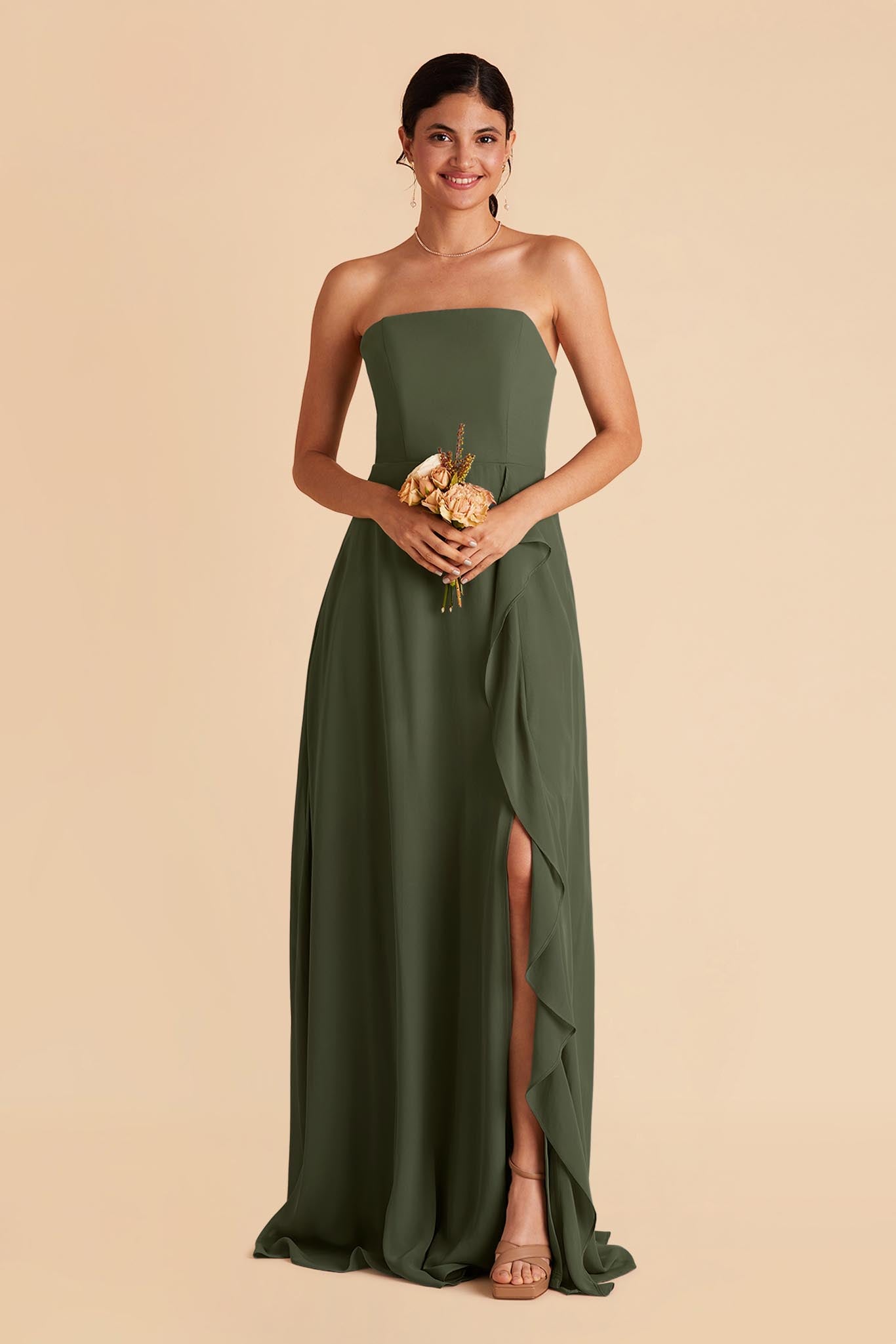 Convertible Chiffon Bridesmaid Dress with Ruffled Skirt | Winnie
