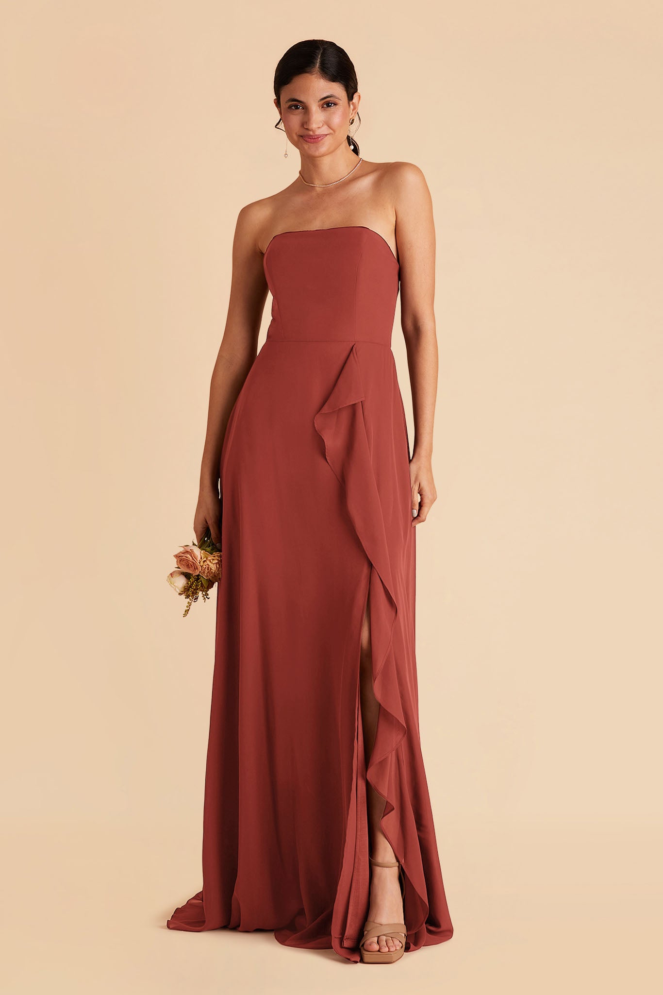 Convertible Chiffon Bridesmaid Dress with Removable Straps | Winnie