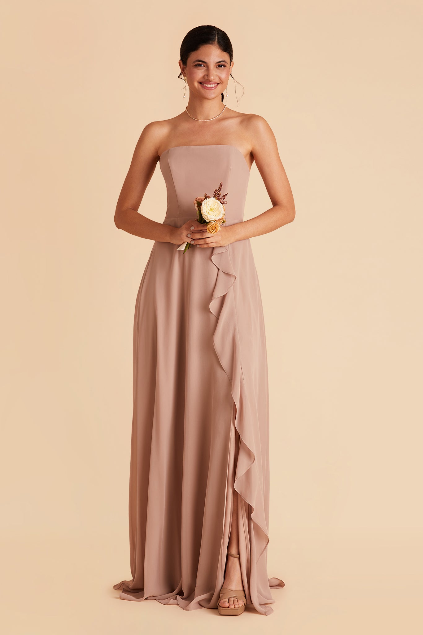 Convertible Chiffon Bridesmaid Dress with Removable Straps | Winnie