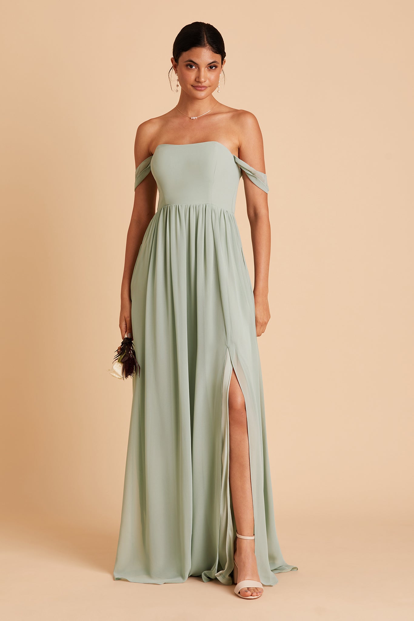 Convertible Sage Dress Worn 3 Ways | August