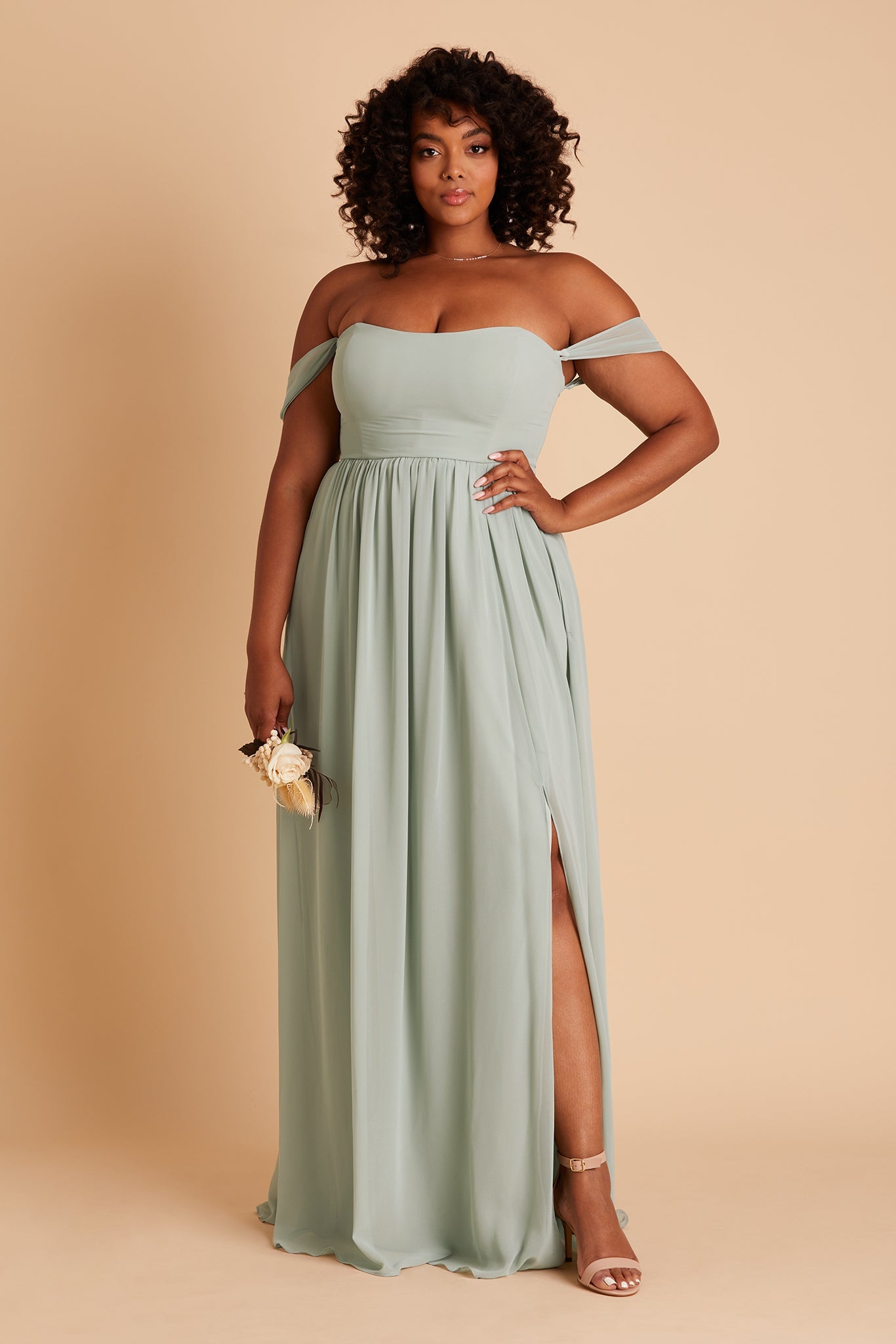 Convertible Sage Dress Worn 3 Ways | August