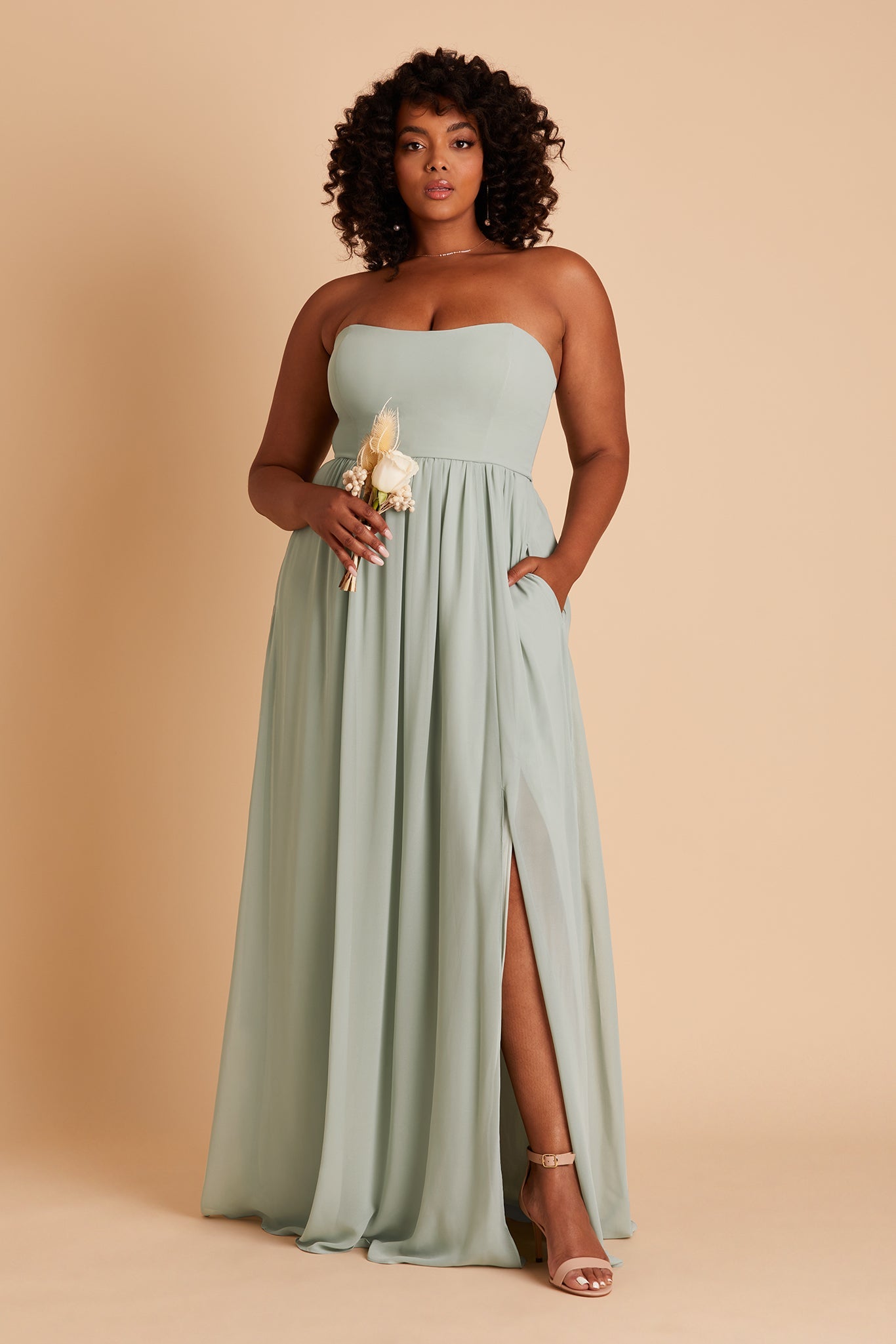 Convertible Sage Dress Worn 3 Ways | August