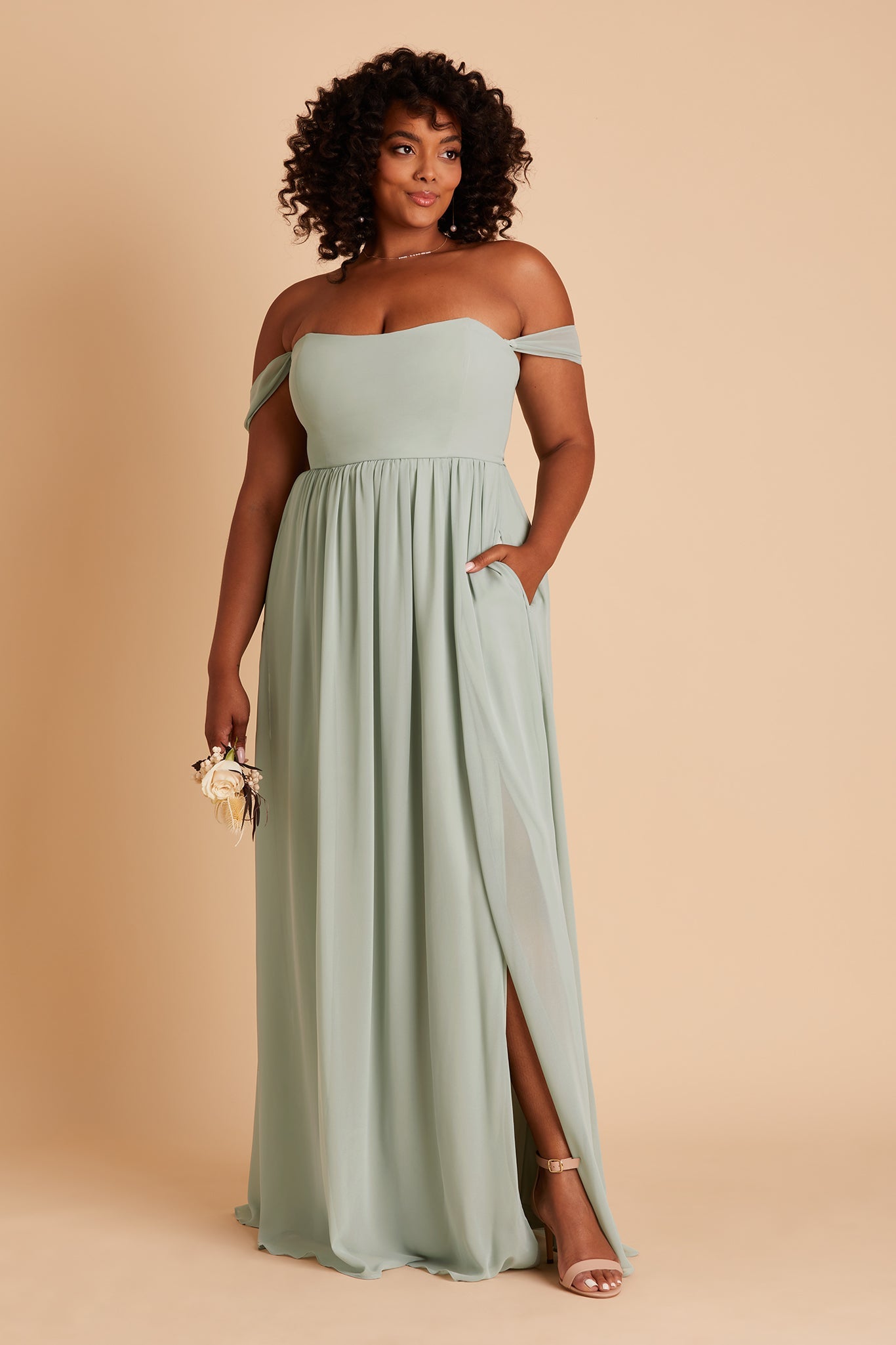 Convertible Sage Dress Worn 3 Ways | August
