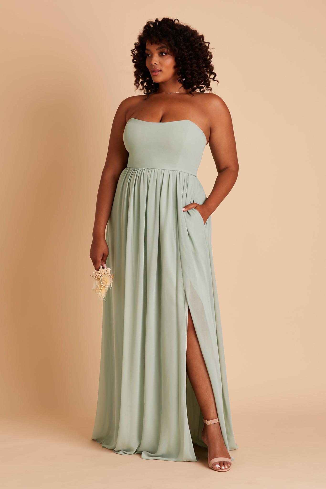 Convertible Sage Dress Worn 3 Ways | August