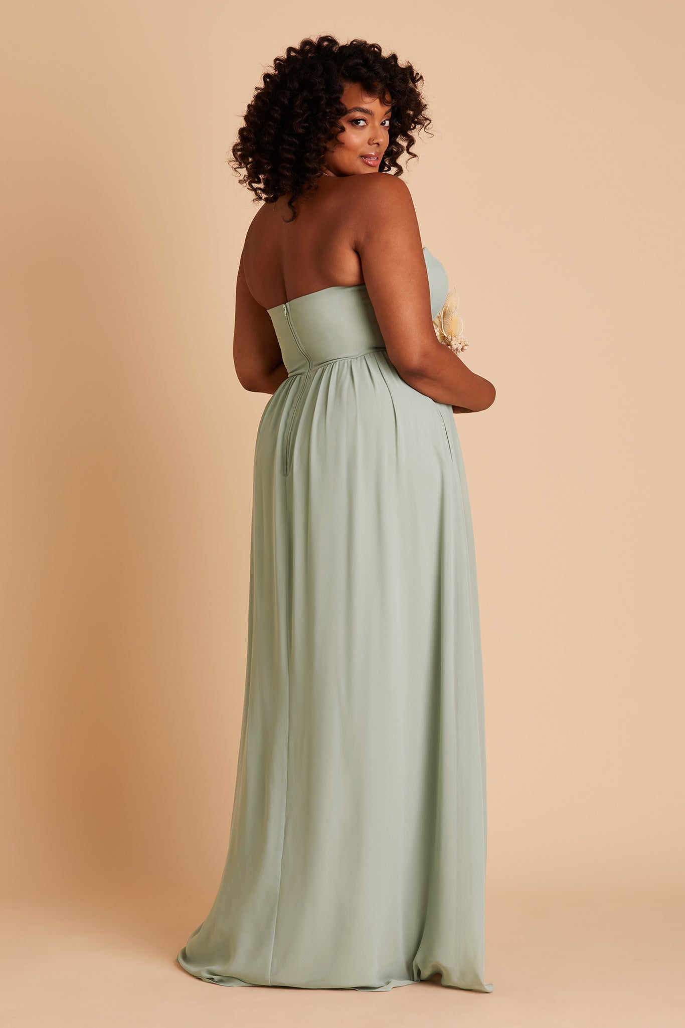 Convertible Sage Dress Worn 3 Ways | August