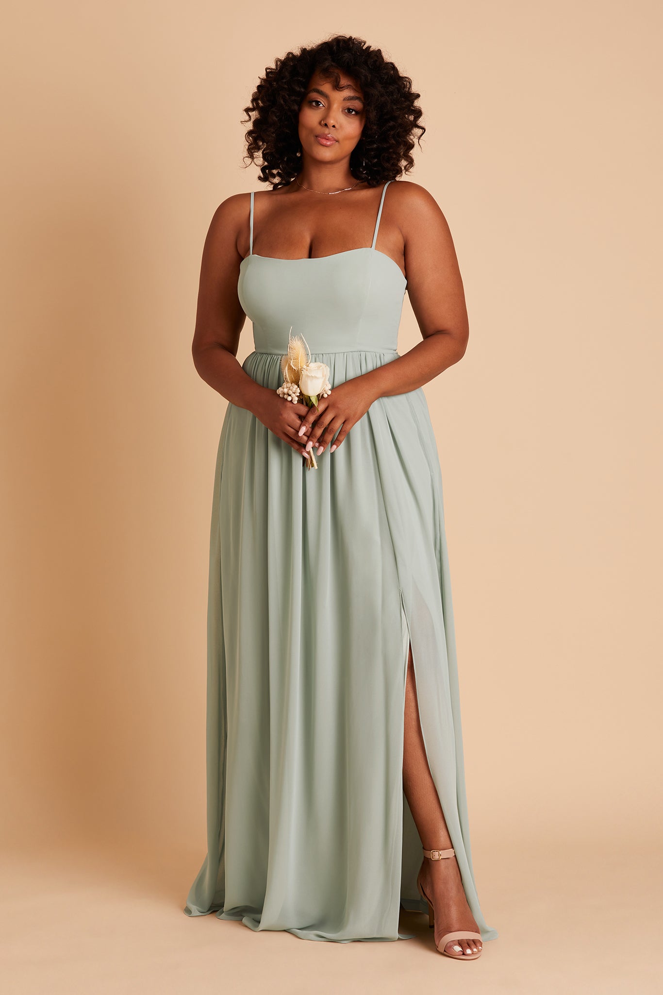 Convertible Sage Dress Worn 3 Ways | August