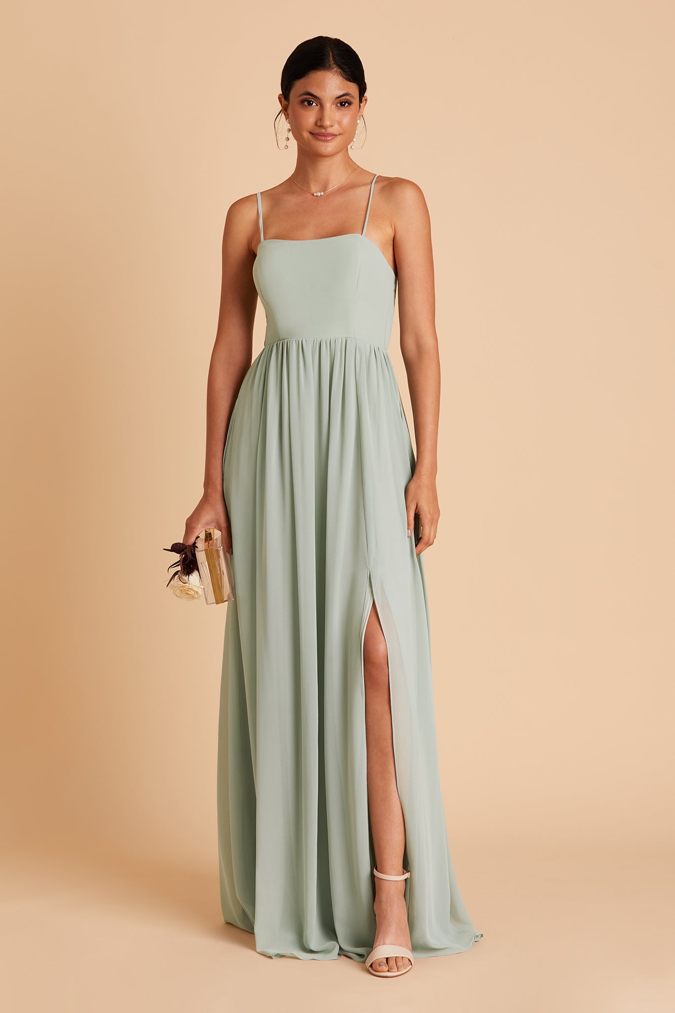 Convertible Sage Dress Worn 3 Ways | August