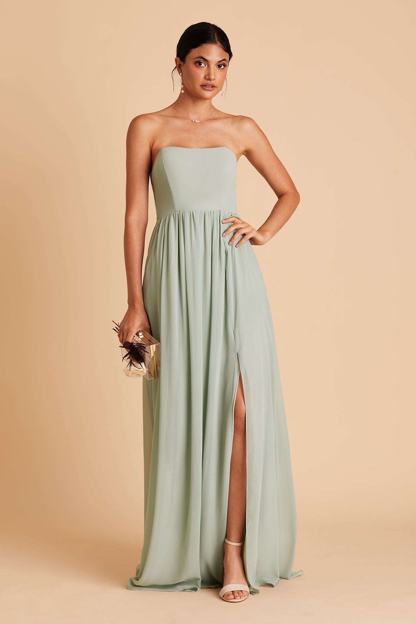 Convertible Sage Dress Worn 3 Ways | August