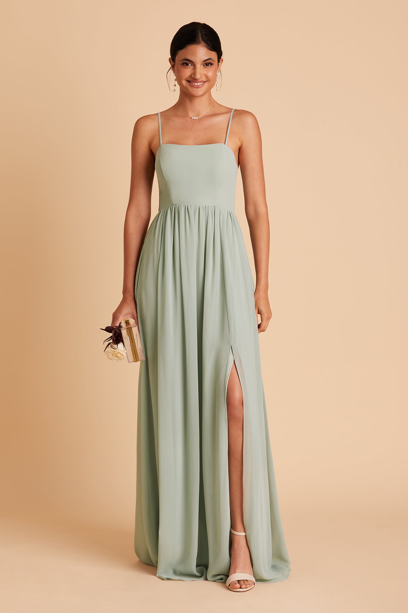 Convertible Sage Dress Worn 3 Ways | August