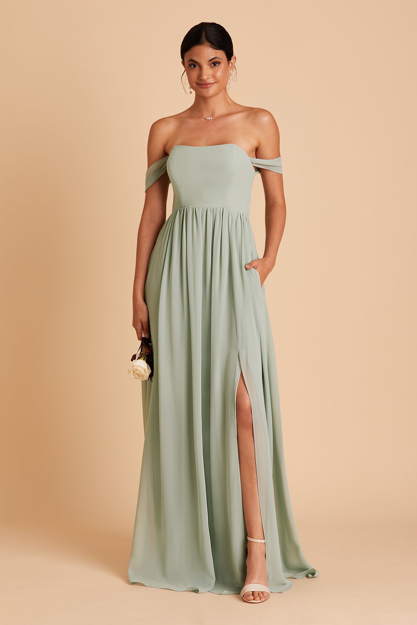 Convertible Sage Dress Worn 3 Ways | August