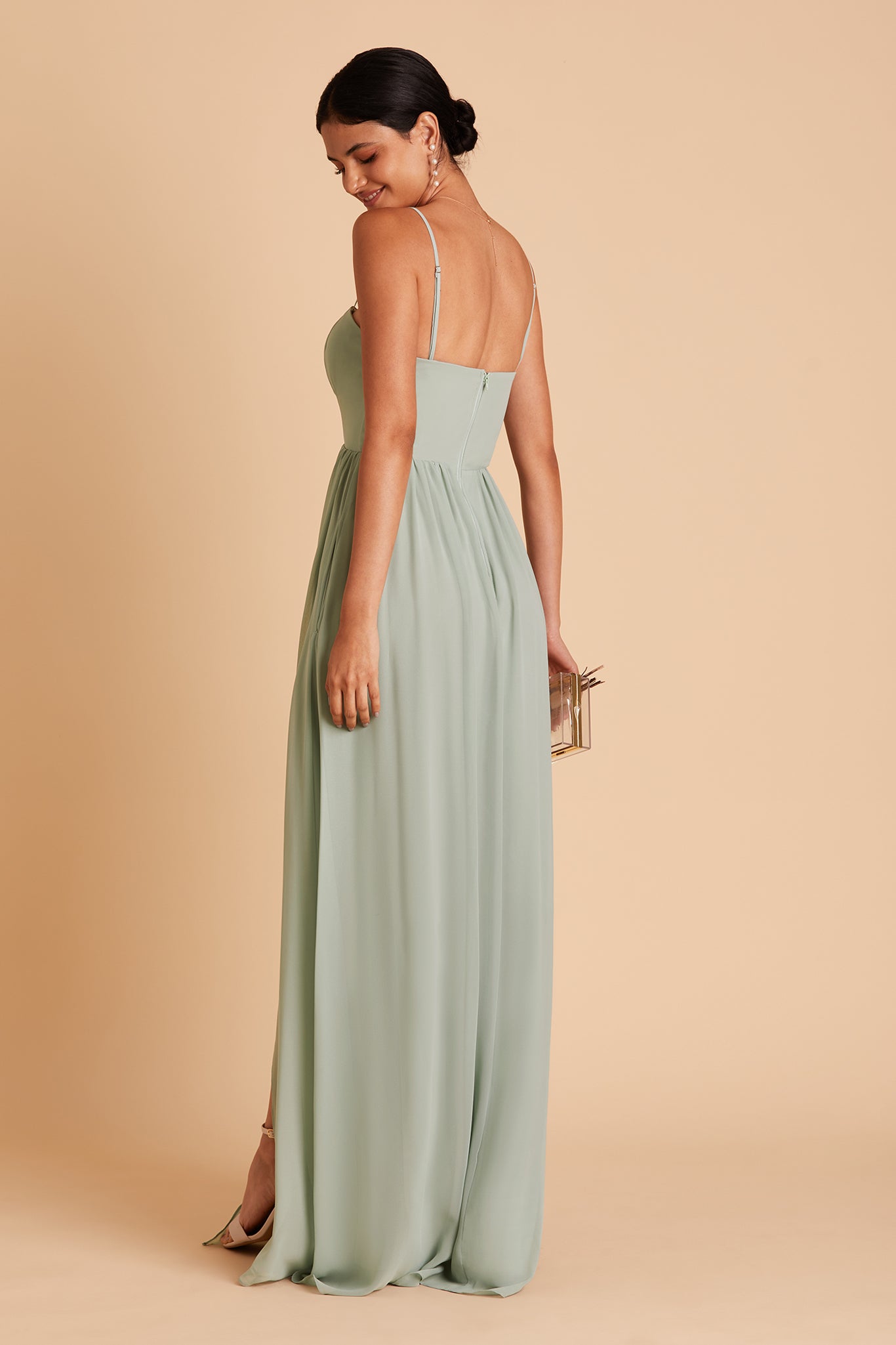 Convertible Sage Dress Worn 3 Ways | August