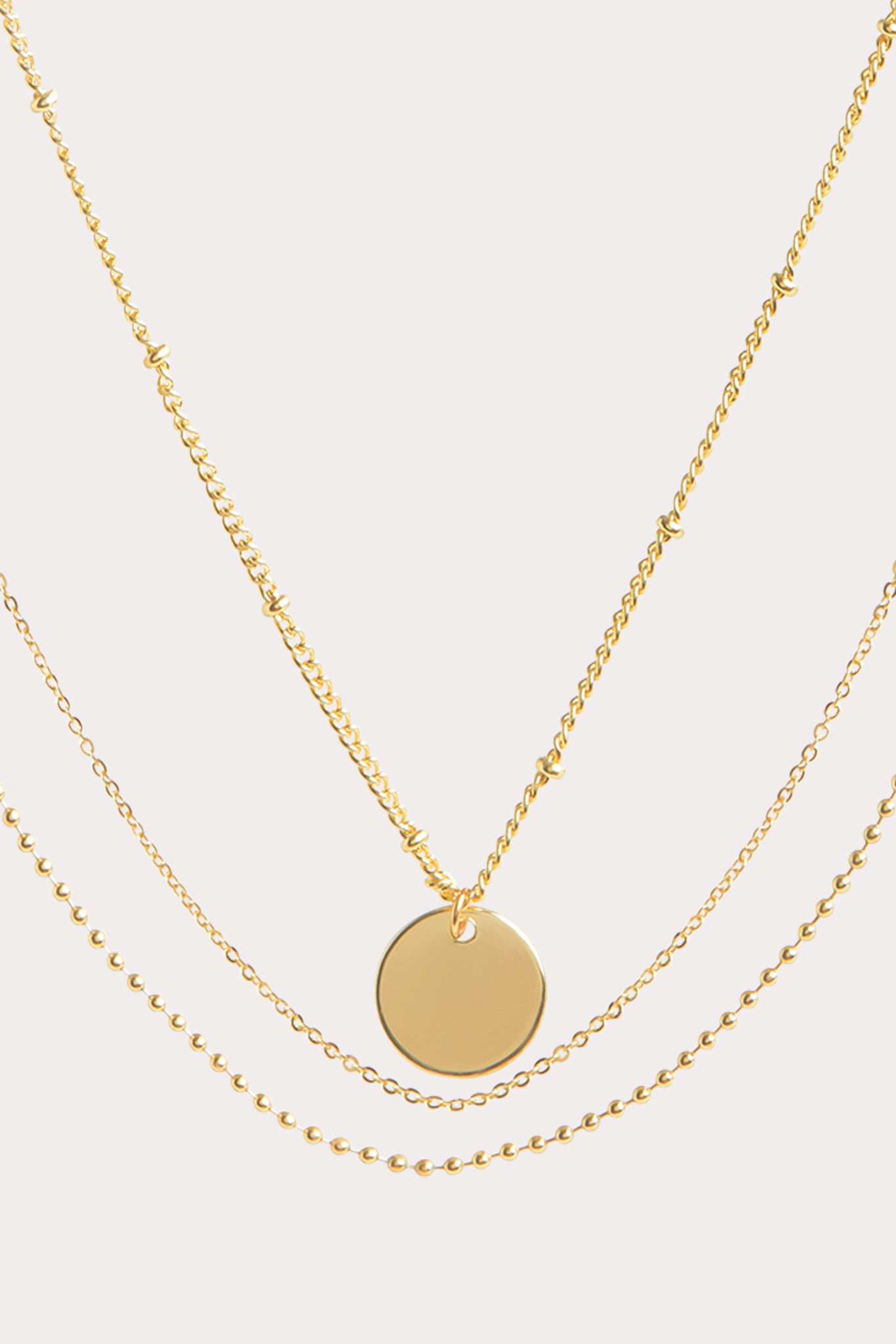 Gold Layered Necklace with Single Clasp | Balboa Dainty